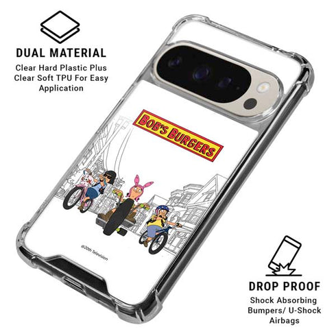 Bobs Burgers Bike Squad Google Pixel 9/9 Pro Clear Case